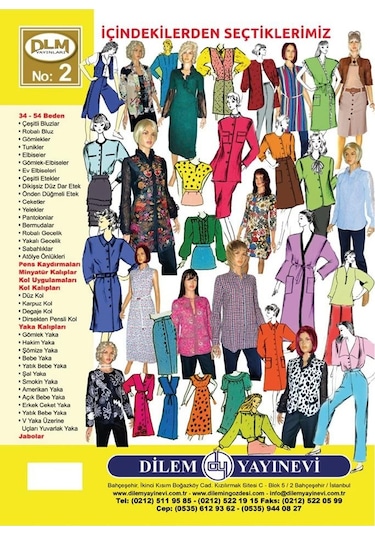 Güler Erkan Ana Beden Provasız Giyim Kalıpları Sayı: 2