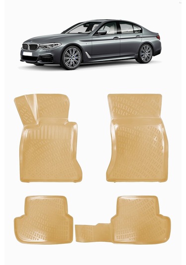 Bmw G30 Havuzlu Paspas 2017-2021 Bmw 5 Serisi Uyumlu Bej Renk