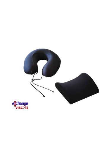 Visco Li Ortopedik Seyaha Boyun Yastık, Bel Yastığı Oturma Minder