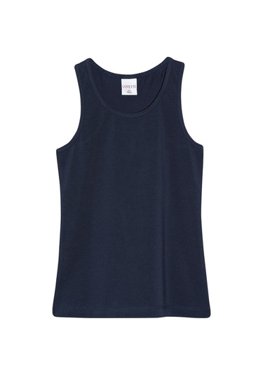 Lovetti Koyu Lacivert Kız Çocuk Arka Büzgülü Yüzücü Atlet Koyu Lacivert