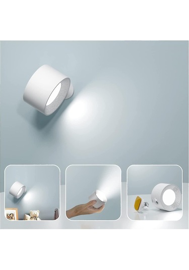 Usb Şarj Portlu Dokunmatik Led Duvar Lambası 3 Parlaklık Seviyesi Diğer