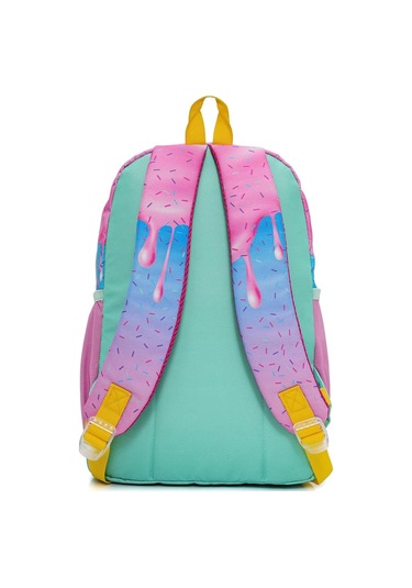 Wia Kız Çocuk Dondurma Ve Sevimli Kediler Üçlü İlkokul 1-2-3-4 Sınıf Okul Çanta Seti Sarı - Pembe