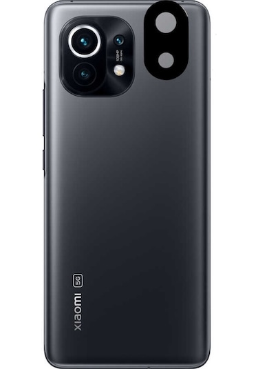 Xiaomi Mi 11 Zore 3D Kamera Camı Siyah