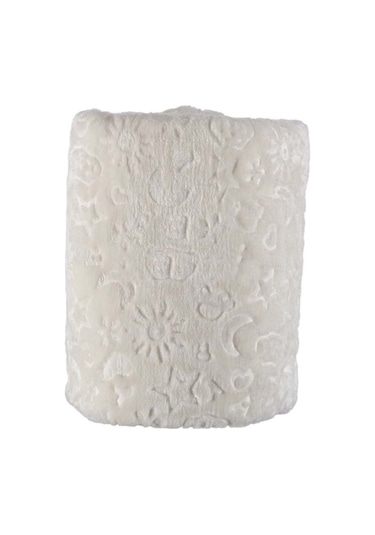 Kuzum Bebe Premium Kabartmalı Peluş Bebek Battaniyesi Krem Not. Mevsimlik Incedir. Krem