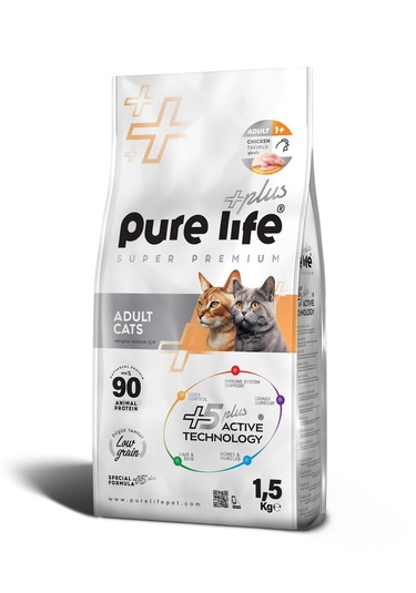 Pure Life Plus Tavuklu Yetişkin Kedi Maması 1500 G