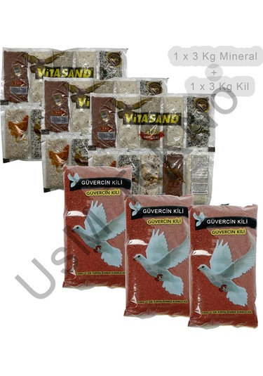 6 Kg Güvercin Minerali Ve Kili Tavuk Keklik Güvercin Kaz  Bıldırcı