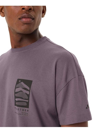 Vaude Redmont Cotton Erkek T-shirt 48794 Purple Ash