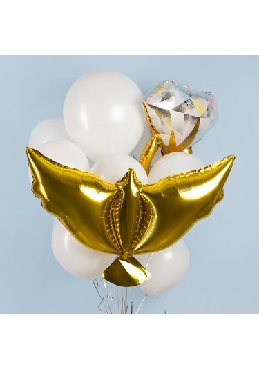 Eventbox Barış Güvercinleri Balon Seti 312597479 Altın Rengi