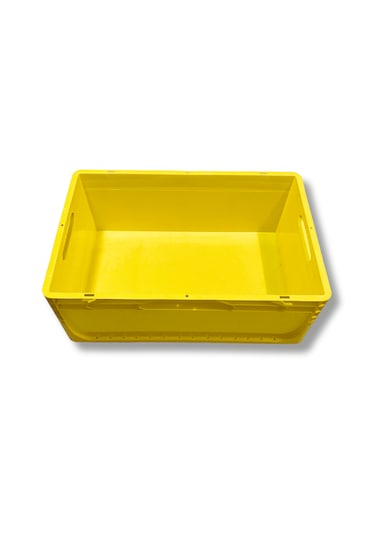 Alpbx 1.kalite Sarı Plastik Kasa 60x40x22 Cm - Kutu 44 Litre Sarı