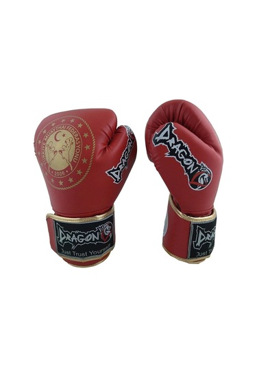 Martina Federasyon Onaylı Muay Thai Müsabaka Eldiveni, Bat 2000 Bandaj Ve Dişlik 3'lü Set Kırmızı