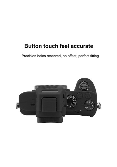 Sony Ilce-7mıı / 7smıı / 7rmıı Siyah İçin Puluz Yumuşak Silikon Koruyucu Kılıf