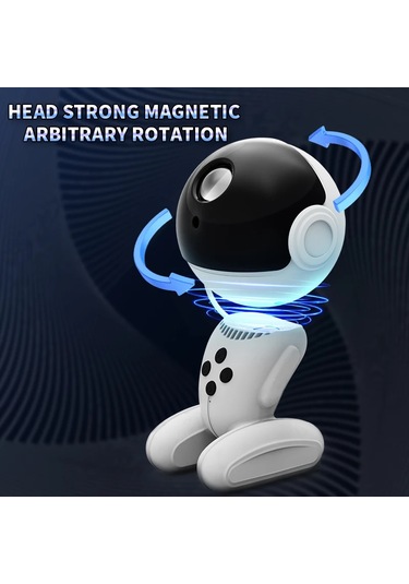 Robot Yıldızlı Gökyüzü Lamba Masa Lambası Siyah Delik Göz