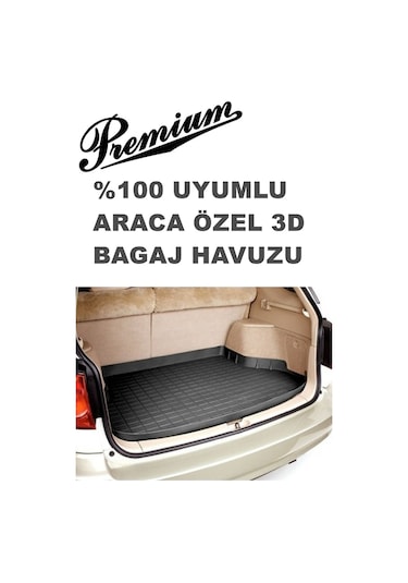 Volkswagen Passat B7 2010+2015 Araca Özel Kauçuk Bagaj Havuzu