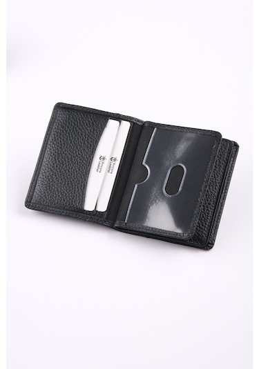 Ancora Leather Hakiki Deri Kartlık-26207 Siyah