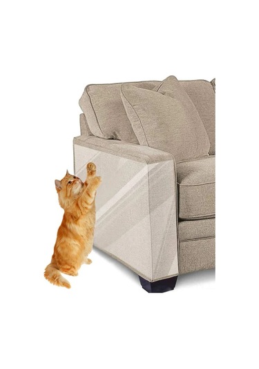 Geeroyoo Kediler İçin Çizik Önleyici Şeffaf Bant, Mobilya Koruyucu 8 Li Set - Koltuk, Kapı, Duvar, Halı Koruma