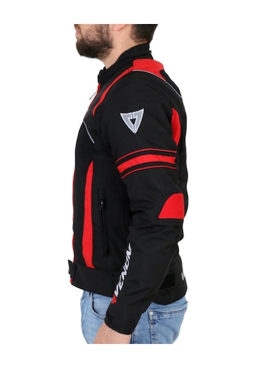 Venom Motosiklet Motorcu Siyah-kırmız Spin Motorcu Mont