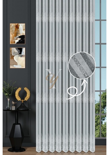 24p7482n Tül Perde V-fikse Ekru