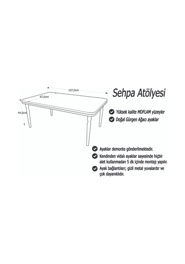 Akset Orta Sehpa Lüx Siyah Mermer