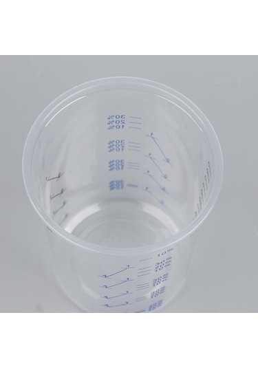 Pazly Tek Kullanımlık Şeffaf Pp Boya Karıştırma Kabı 600ml 50 Adet Şeffaf