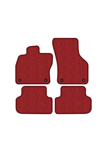 Mercedes W164 Ml-serisi Lüks Halı Paspas Seti Kırmızı