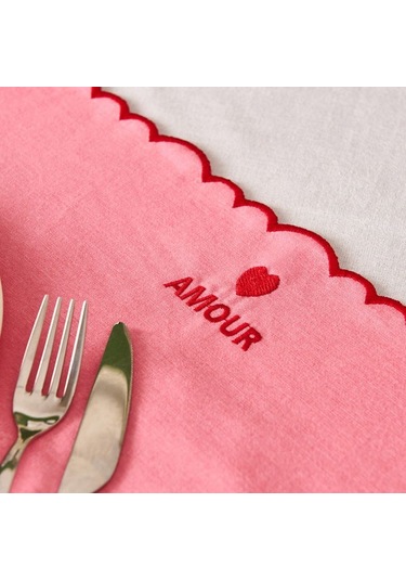 Evidea Soft Amore Amerikan Servis - Pembe - 30x50 Cm Pembe