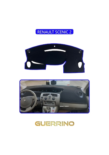 Renault Scenıc 2torpido Koruma Halısı Mavi Kenar