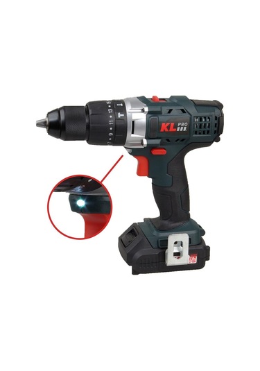 Klpro KLDM1820 18V 2.0 Ah Li-ion Çift Akülü Darbeli Matkap Vidalama