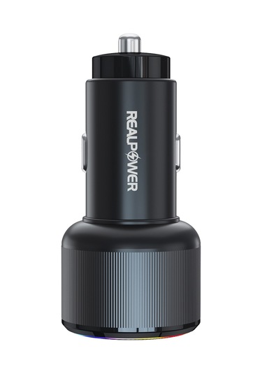 Realpower 48w Hızlı Araç Şarjı + Type-c Den Type-c Kablo Rp-cc48w Siyah