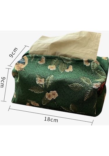 Auburn-iskandinav Pamuk Keten Kumaş Sanat Doku Kutusu Tutucu Araba Doku Tutucu Masa Masa Peçete Tutucu Ev Dekor Mendil Kutusu Hediye