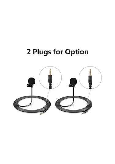 Reedark "mini Klipsli Lavalier Mikrofon - 3 Metre Kablo, Canlı Yayın & Kayıt İçin, Bilgisayar/kamera Uyumlu"