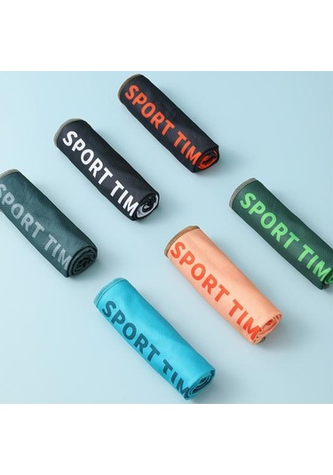 Gri Egzersiz Soğutma Havlusu Üç Katmanlı Süper Yumuşak Cilt Dostu Çabuk Kuruyan Nem Emici Nefes Alabilen Spor Havlusu Gri