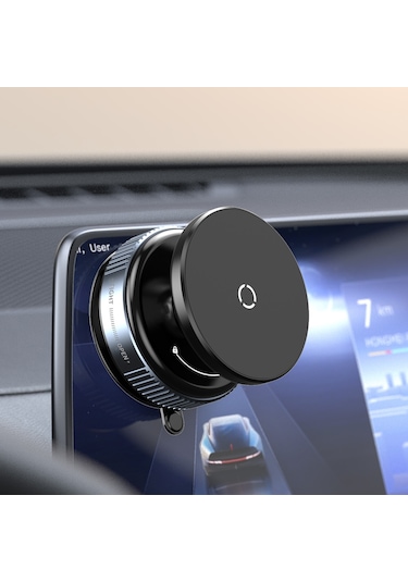 Kilifone - Telefon Tutucu K009 Vakum Özellikli Magnetik Telefon Tutucu - Siyah - T36774 Siyah