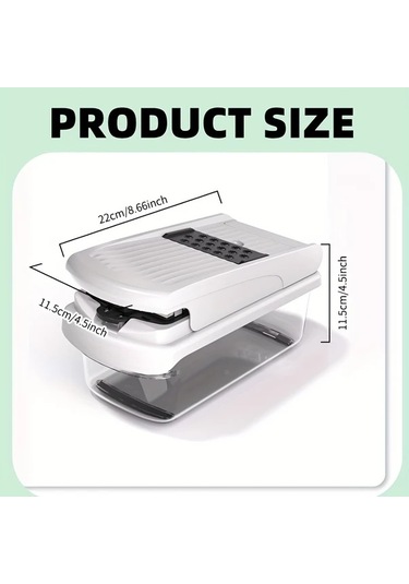 Techbloom 15 İn 1 Çok Amaçlı Mutfak Doğrama Aleti White Ev Yemekleri Dilimleme Rendeleme Ve Öğütme İçin 15 Uygulama Parti Toplantı Ve Noel İçin 1 Parça