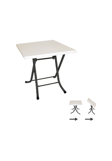 Beymobilya Klasik Katlanır Werzalit Kare Tabla Masa (70X70) (532599202)