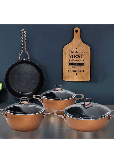 Vivaldi Lidya Granıt Tencere Seti 7 Parca H024