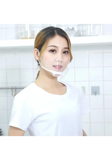Mutfak Hijyenik Güvenlik Maskesi Hijyenik Plastik Maske Koruma