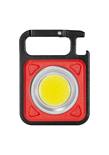 Suofeng Alüminyum Anahtar Zinciri Işığı - Cob 6w, 4 Mod, Hızlı Şarj, Manyetik, Çok Fonksiyonlu Acil Işık Kırmızı Kırmızı