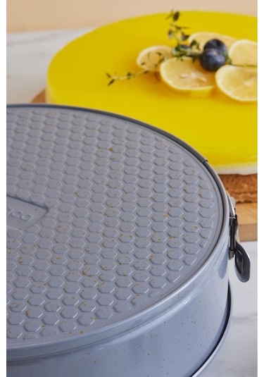 Karaca  Süper 2'li Kek Kalıbı Seti Lacivert Gri 28/24 cm