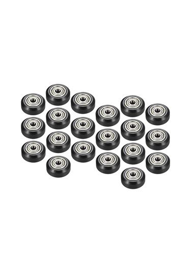 Monyee 20 Adet 3d Yazıcı Pom Kayar Tekerleği - 23.89mm Dış Çap, 16mm İç Çap, 5mm Delik, 625zz Rolmanlı, 10.23mm Kalınlık