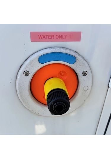 Fochsia Portakal Sku Sızdırmaz Karavan Su Tankı Adaptörü Mavi Sap Turuncu Bağlantı