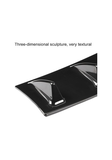 Geeroyoo Araba Arka Tampon Hava Dinamikliğini Artıran Küçük Boy Akrilik Alev Desenli Akışkanlık Direnci Azaltıcı Koruyucu Panel