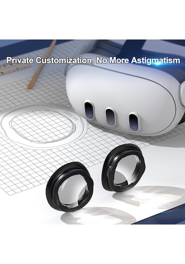 Pazly Startrc Oyunları Meta Quest 3 Vr Gözlükler İçin Çizilmez Halka Lens Miyop Dioptri 6.0-7.0 / Astigmatizma 0.5-2.0
