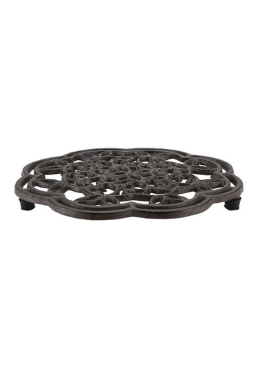 Ulzyvf Yuvarlak Yemek Yalıtımlı Taklit Sehpa Rengi Pas Mutfak Masası Isı Döküm Demir Dekoru Bs Diğer