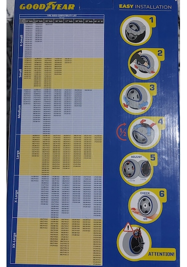 Goodyear Kar Çorabı, A+ Kalite Yüksek Performanslı Kar Zinciri