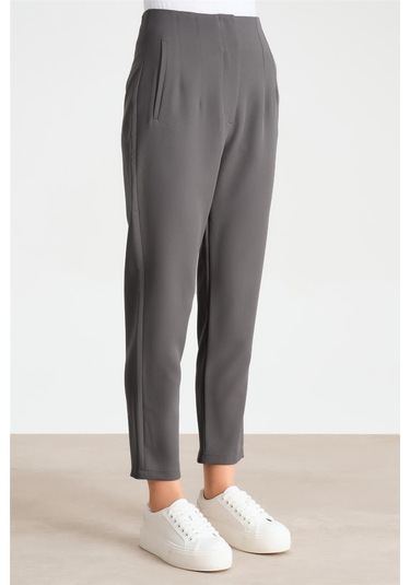 Armine Yüksek Bel Havuç Pantolon Ort2518 Gri-gri Gri