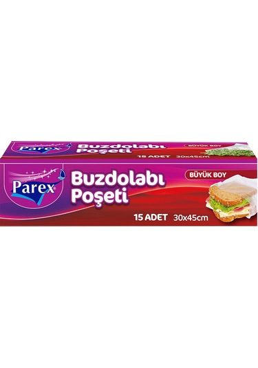 Parex Büyük Boy Buzdolabı Poşeti 30 x 45 CM
