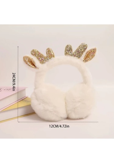 Primepickings Beyaz Renkli Yumuşak Noel Kulaklığı: Sıcak Tutar, Şık Tasarım