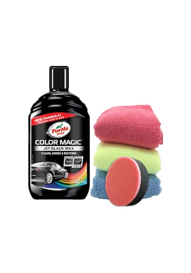 Turtle Wax Renkli Cila Siyah 3 Adet Mikrofiber Bez Sünger