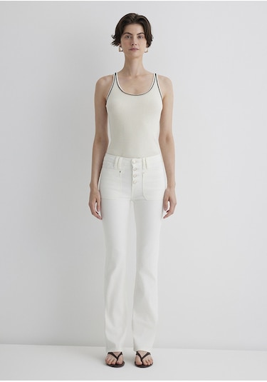 Mavi - Sierra Gold Premium Kırık Beyaz Jean Pantolon 1010578-89774 Ekru