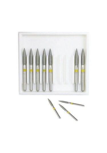 10 Adet Diş Elmas Uç Matkap Diş Parlatma İçin Yüksek Hızlı El Aleti Fg 1.6m Dia-bur Ekstra İnce Fo-22ef